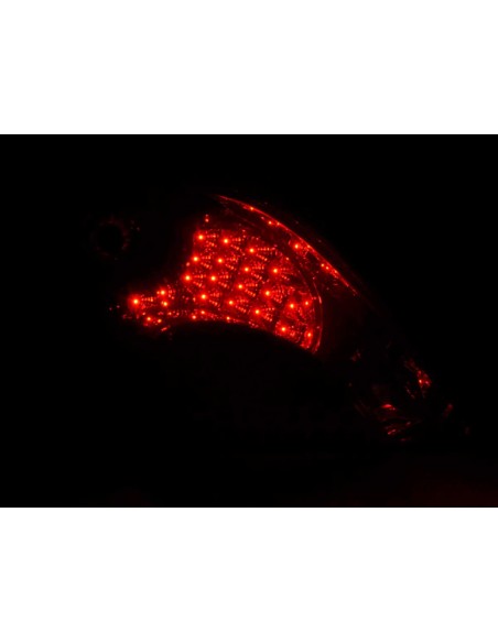 Fanali posteriori LED set Peugeot 207 06-09 rosso