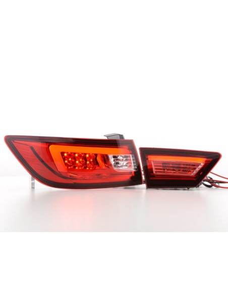 Fanali posteriori a LED set Renault Clio 4 (X98) dal 2012 rosso / trasparente