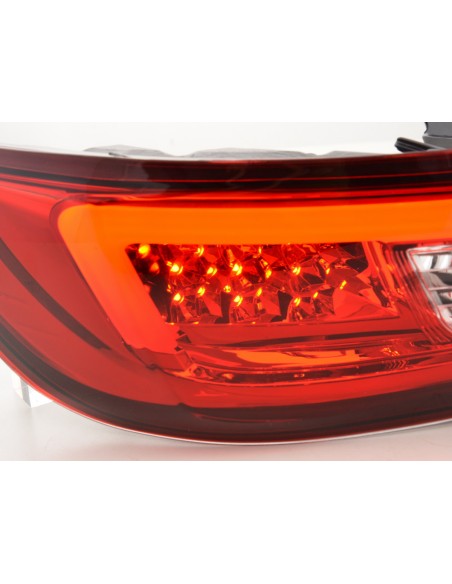 Fanali posteriori a LED set Renault Clio 4 (X98) dal 2012 rosso / trasparente