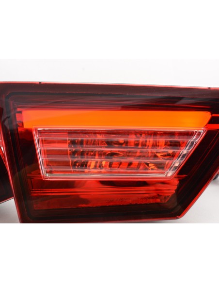 Fanali posteriori a LED set Renault Clio 4 (X98) dal 2012 rosso / trasparente