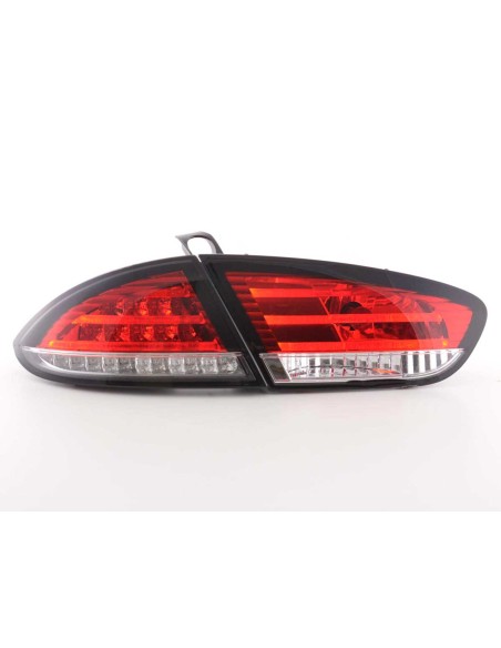 Fanali posteriori a LED set Seat Leon tipo 1P 09-12 rosso / trasparente