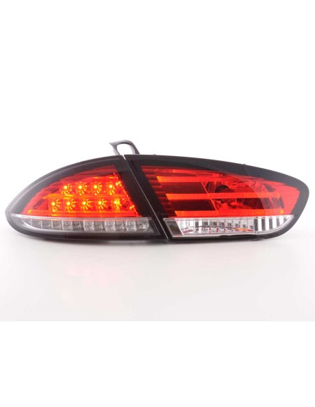 Fanali posteriori a LED set Seat Leon tipo 1P 09-12 rosso / trasparente