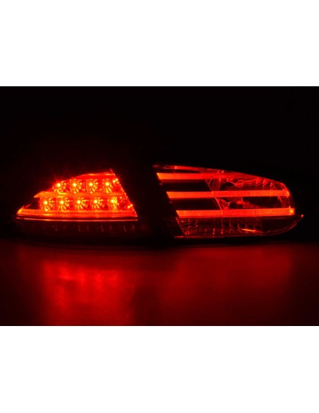 Fanali posteriori a LED set Seat Leon tipo 1P 09-12 rosso / trasparente