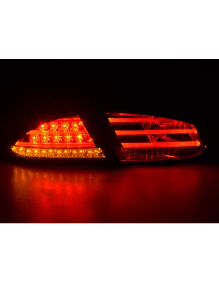 Fanali posteriori a LED set Seat Leon tipo 1P 09-12 rosso / trasparente