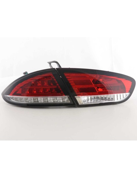 Fanali posteriori a LED set Seat Leon tipo 1P 09-12 rosso / trasparente