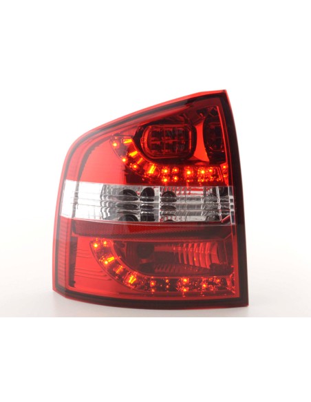 Fanali posteriori a LED set Skoda Octavia Combi tipo 1Z 05-12 rosso / trasparente