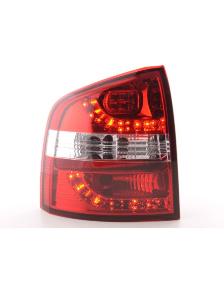 Fanali posteriori a LED set Skoda Octavia Combi tipo 1Z 05-12 rosso / trasparente