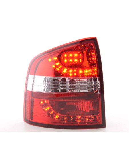 Fanali posteriori a LED set Skoda Octavia Combi tipo 1Z 05-12 rosso / trasparente
