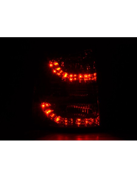 Fanali posteriori a LED set Skoda Octavia Combi tipo 1Z 05-12 rosso / trasparente