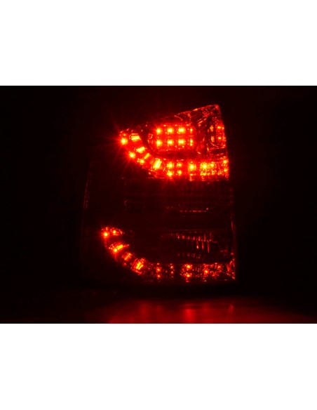 Fanali posteriori a LED set Skoda Octavia Combi tipo 1Z 05-12 rosso / trasparente