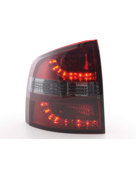 Fanali posteriori a LED set Skoda Octavia Combi tipo 1Z 05-12 rosso / nero