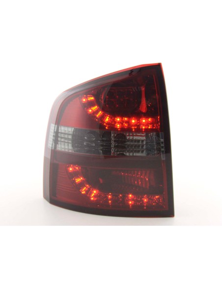 Fanali posteriori a LED set Skoda Octavia Combi tipo 1Z 05-12 rosso / nero