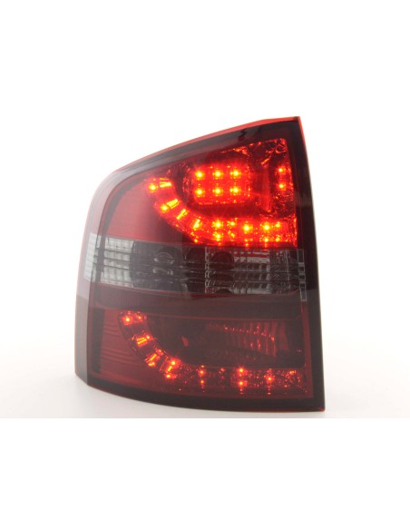 Fanali posteriori a LED set Skoda Octavia Combi tipo 1Z 05-12 rosso / nero