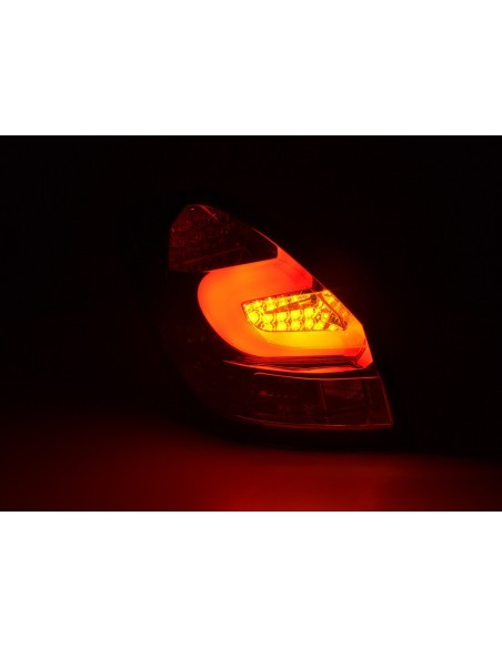 Fanali posteriori a LED set Skoda Fabia 5 porte dal 2007 trasparente / rosso