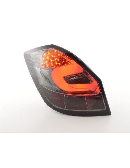Fanali posteriori a LED set Skoda Fabia 5 porte dal 2007 nero