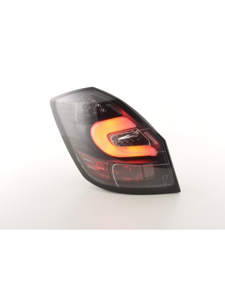 Fanali posteriori a LED set Skoda Fabia 5 porte dal 2007 nero