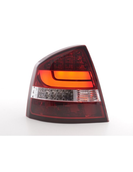 Fanali posteriori a LED set Skoda Octavia 1Z Limo 05-12 rosso / trasparente