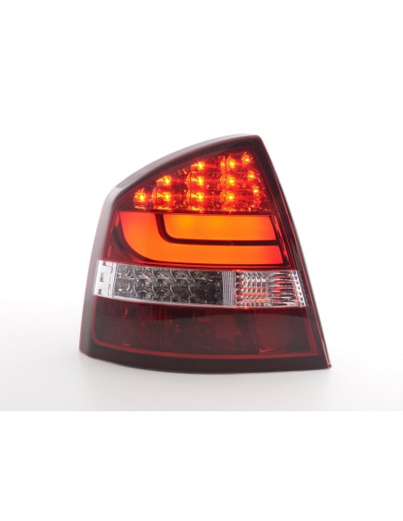 Fanali posteriori a LED set Skoda Octavia 1Z Limo 05-12 rosso / trasparente