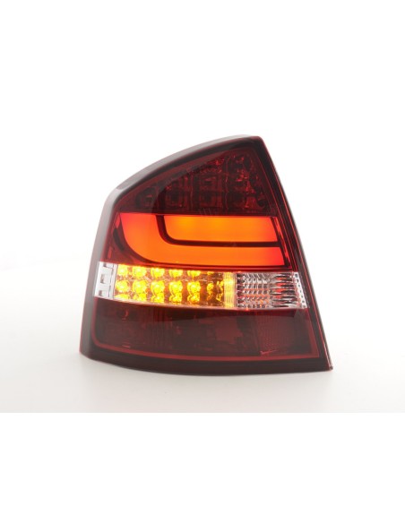 Fanali posteriori a LED set Skoda Octavia 1Z Limo 05-12 rosso / trasparente