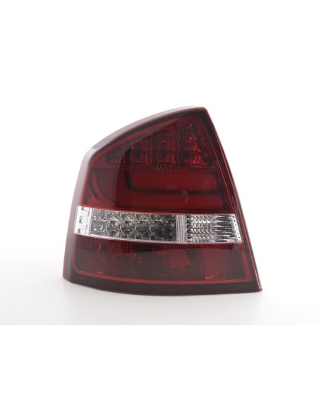 Fanali posteriori a LED set Skoda Octavia 1Z Limo 05-12 rosso / trasparente