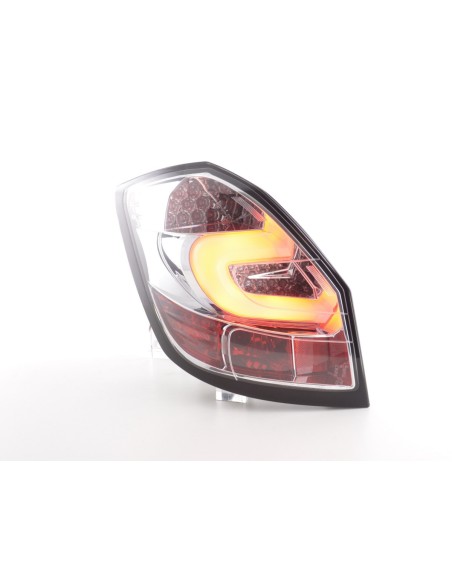 Fanali posteriori a LED set Skoda Fabia 5J 5 porte. 07-10 cromato