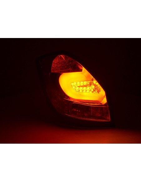 Fanali posteriori a LED set Skoda Fabia 5J 5 porte. 07-10 cromato