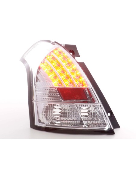 Fanali posteriori a LED set Suzuki Swift 04-10 cromo