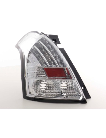 Fanali posteriori a LED set Suzuki Swift 04-10 cromo
