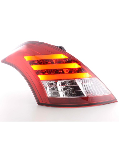 Fanali posteriori LED Suzuki Swift 2011- rosso / trasparente