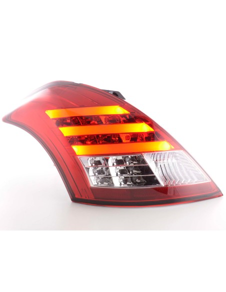 Fanali posteriori LED Suzuki Swift 2011- rosso / trasparente