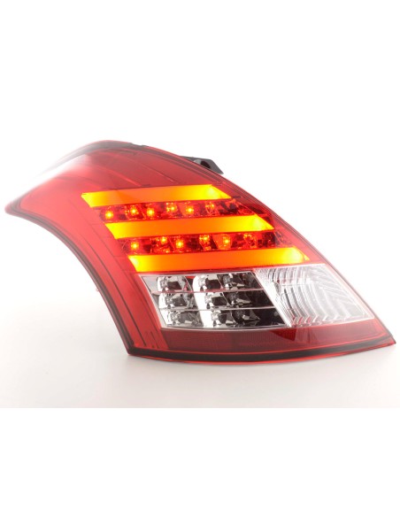 Fanali posteriori LED Suzuki Swift 2011- rosso / trasparente
