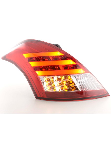 Fanali posteriori LED Suzuki Swift 2011- rosso / trasparente
