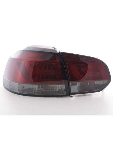 Fanali posteriori a LED set VW Golf 6 tipo 1K 2008-2012 rosso / nero