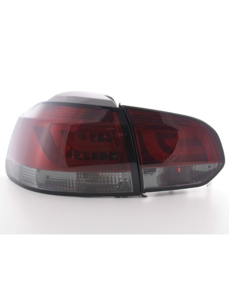 Fanali posteriori a LED set VW Golf 6 tipo 1K 2008-2012 rosso / nero