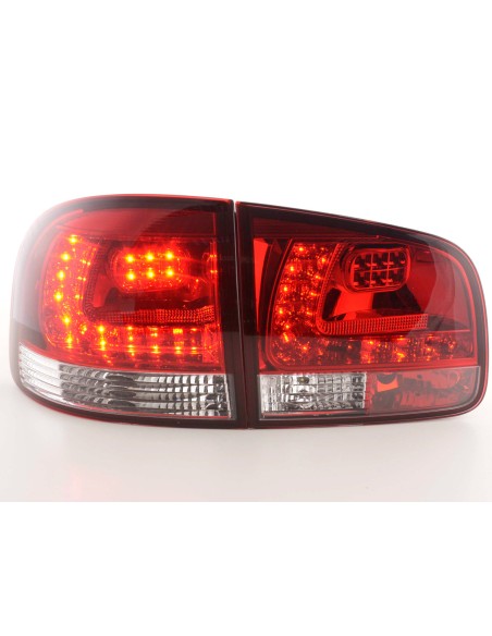Set di luci posteriori a LED VW Touareg tipo 7L 03-09 rosso / trasparente