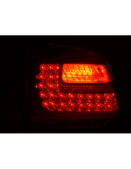 Set di luci posteriori a LED VW Polo 6R del 2009 trasparente / rosso