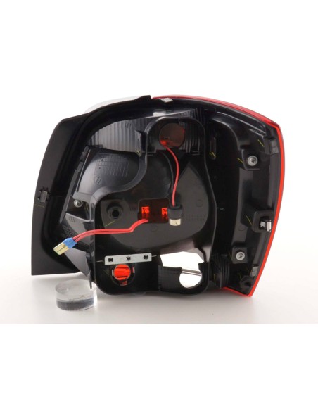 Set di luci posteriori a LED VW Polo 6R del 2009 trasparente / rosso