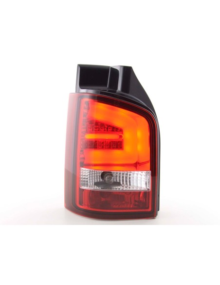 Fanali posteriori a LED set VW T5 03-10 rosso / trasparente