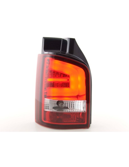 Fanali posteriori a LED set VW T5 03-10 rosso / trasparente