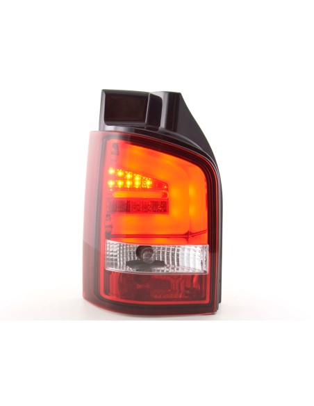 Fanali posteriori a LED set VW T5 03-10 rosso / trasparente