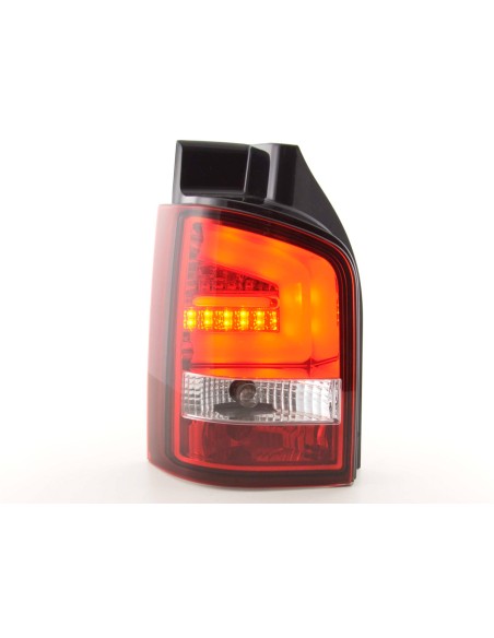 Fanali posteriori a LED set VW T5 03-10 rosso / trasparente