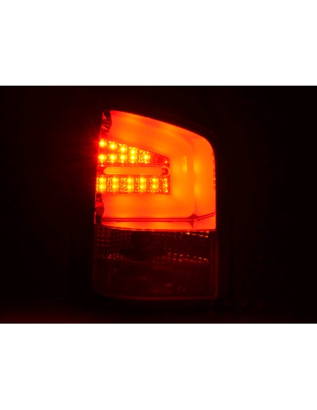 Fanali posteriori a LED set VW T5 03-10 rosso / trasparente