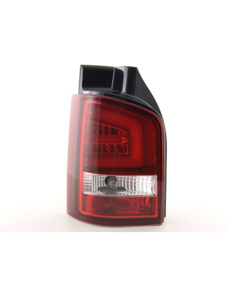 Fanali posteriori a LED set VW T5 03-10 rosso / trasparente