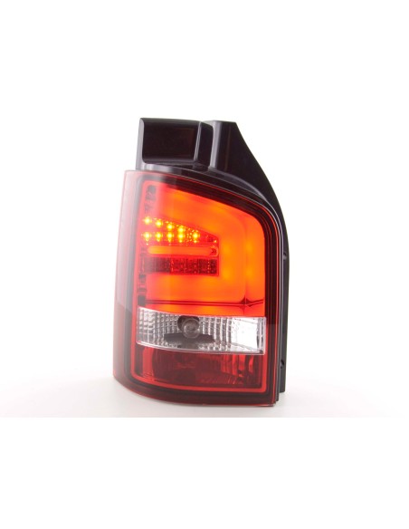 Fanali posteriori a LED set VW T5 2010- rosso / trasparente