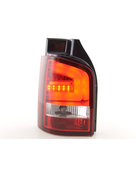 Fanali posteriori a LED set VW T5 2010- rosso / trasparente