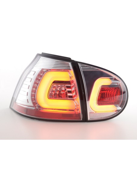 Fanali posteriori a LED set VW Golf 5 03-08 cromato