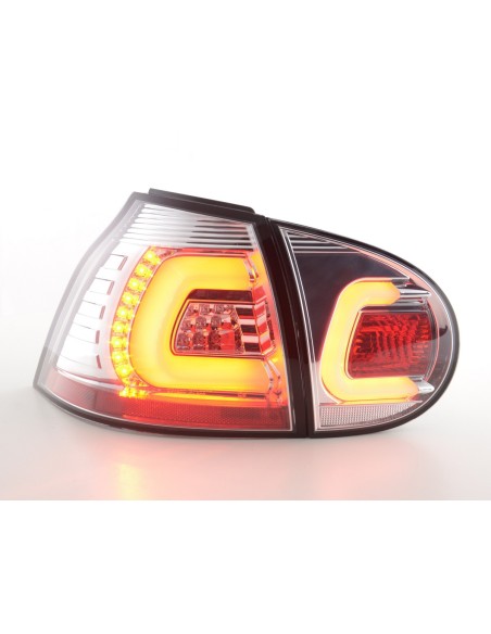 Fanali posteriori a LED set VW Golf 5 03-08 cromato