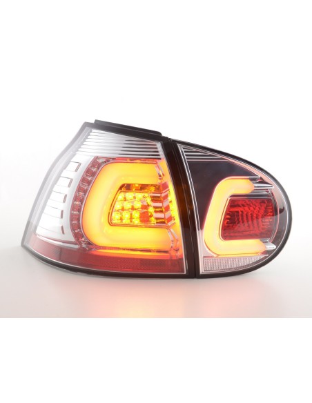 Fanali posteriori a LED set VW Golf 5 03-08 cromato