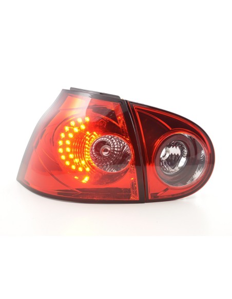 Fanali posteriori a LED set VW Golf 5 tipo 1K 2003-2008 rosso per guida a destra
