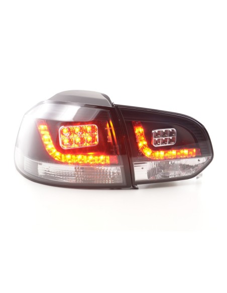Fanali posteriori a LED set VW Golf 6 tipo 1K 2008-2012 nero per guida a destra